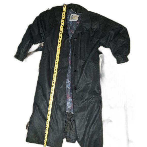 SALE!! Beautiful 6 Petite London Fog 3/4 sleeve Zip out lining Black-Rose Lining - Picture 4 of 10